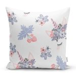 - Печать - Realhomes Realhomes Sevimli Kirpik Motifli Özel Tasarım Dijital Baskılı Modern Yastık Kırlent Kılıfı Realhomes