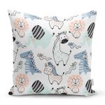 Realhomes Sevimli Hayvanlar Özel Tasarım Dijital Baskılı Modern Yastık Kırlent Kılıfı Realhomes