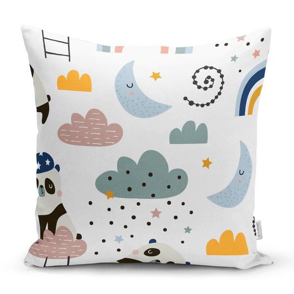 - Печать - Realhomes  Özel Tasarım Sarı İkat Desenli Dijital Baskılı Yastık Kırlent Kılıfı Realhomes