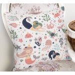 - Rh-K1111-1 - Realhomes Realhomes Deniz Kızı Tasarımlı Dijital Baskılı Modern Yastık Kırlent Kılıfı Realhomes