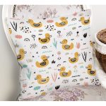 Realhomes Oyuncak Ördek Çizimli Özel Tasarım Dijital Baskılı Modern Yastık Kırlent Kılıfı Realhomes