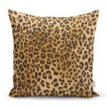 - Rh-K113 - Realhomes Leopar Desenli Dijital Baskılı Dekoratif Yastık Kırlent Kılıfı Realhomes