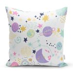 Gökyüzü Temalı Bebek Desenli Dijital Baskılı Özel Tasarım Modern Yastık Kırlent Kılıfı Realhomes