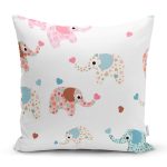 Sevimli Filler Dijital Baskılı Özel Tasarım Modern Yastık Kırlent Kılıfı Realhomes