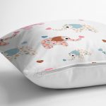 Sevimli Filler Dijital Baskılı Özel Tasarım Modern Yastık Kırlent Kılıfı Realhomes