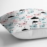 - Печать - Realhomes Sevimli Bulutlar Ve Koyunlar Baskılı Dijital Baskılı Özel Tasarım Modern Yastık Kırlent Kılıfı Realhomes