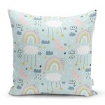 Uyku Saati Temalı Dijital Baskılı Özel Tasarım Modern Yastık Kırlent Kılıfı Realhomes