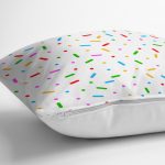 - Rh-K1202-2 - Realhomes Rengarenk Nokta Ve Çizgi Motifli Dijital Baskılı Özel Tasarım Modern Yastık Kırlent Kılıfı Realhomes