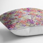 - Rh-K122-2 - Realhomes Rengarenk Gül Ve Çiçek Desenli Dijital Baskılı Dekoratif Modern Yastık Kırlent Kılıfı Realhomes