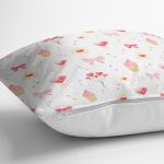 - Rh-K1241-2 - Realhomes Kalp Motifli Dijital Baskılı Özel Tasarım Modern Yastık Kırlent Kılıfı Realhomes