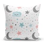 - Rh-K1245 - Realhomes Uyku Odası Temalı Dijital Baskılı Özel Tasarım Modern Yastık Kırlent Kılıfı Realhomes