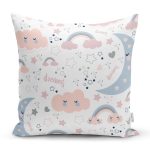 Uyku Odası Temalı Dijital Baskılı Özel Tasarım Modern Yastık Kırlent Kılıfı Realhomes