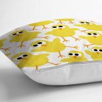 - seamless-presents2 - Realhomes Sarı Civciv Desenli Dijital Baskılı Özel Tasarım Modern Yastık Kırlent Kılıfı Realhomes