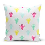 Renkli Zürafa Motifli Dijital Baskılı Özel Tasarım Modern Yastık Kırlent Kılıfı Realhomes