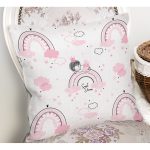 - PBG-pattern-shutterstock - Realhomes Uyku Odası Pembe Gökkuşağı Desenli Dijital Baskılı Özel Tasarım Modern Yastık Kırlent Kılıfı Realhomes