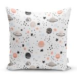 Gezegen Desenli Çocuk Odası Dijital Baskılı Özel Tasarım Modern Yastık Kırlent Kılıfı Realhomes