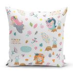 Orman Temalı Dijital Baskılı Özel Tasarım Modern Yastık Kırlent Kılıfı Realhomes