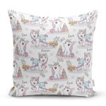 - Web - Realhomes Sevimli Unicorn Motifli Dijital Baskılı Özel Tasarım Modern Yastık Kırlent Kılıfı Realhomes