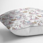 - Web - Realhomes Sevimli Unicorn Motifli Dijital Baskılı Özel Tasarım Modern Yastık Kırlent Kılıfı Realhomes