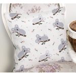 Sevimli Koala Desenli Dijital Baskılı Özel Tasarım Modern Yastık Kırlent Kılıfı Realhomes