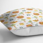 - балкон цветы копия - Realhomes Beyaz Zeminde Orman Hayvanları Motifli Dijital Baskılı Özel Tasarım Modern Yastık Kırlent Kılıfı Realhomes