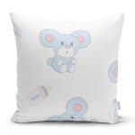 Bebek Ayıcık Temalı Dijital Baskılı Özel Tasarım Modern Yastık Kırlent Kılıfı Realhomes