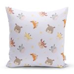 Çocuk Odası Sevimli Hayvanlar Desenli Dijital Baskılı Özel Tasarım Modern Yastık Kırlent Kılıfı Realhomes