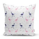 Flamingo Desenli Dijital Baskılı Özel Tasarım Modern Yastık Kırlent Kılıfı Realhomes
