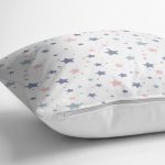 Rengarenk Yıldız Desenli Dijital Baskılı Özel Tasarım Modern Yastık Kırlent Kılıfı Realhomes