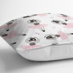 Sevimli Balerin Desenli Dijital Baskılı Özel Tasarım Modern Yastık Kırlent Kılıfı Realhomes