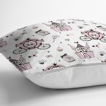 Şato Balkabağı Temalı Dijital Baskılı Özel Tasarım Modern Yastık Kırlent Kılıfı Realhomes