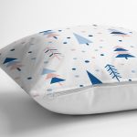 Puanlı Zeminde Ağaç Desenli Dijital Baskılı Özel Tasarım Modern Yastık Kırlent Kılıfı Realhomes