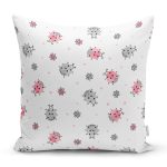 - Rh-K1468 - Realhomes Sevimli Uğurböceği Motifli Dijital Baskılı Özel Tasarım Modern Yastık Kırlent Kılıfı Realhomes