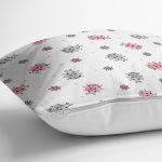 - Rh-K1468-2 - Realhomes Sevimli Uğurböceği Motifli Dijital Baskılı Özel Tasarım Modern Yastık Kırlent Kılıfı Realhomes