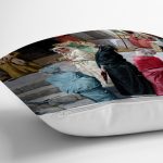 - Rh-K1521-2 - Realhomes Osmanlı Temalı Tasarım Dijital Baskılı Dekoratif Modern Yastık Kırlent Kılıfı Realhomes