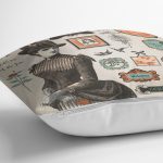 Vintage Kadın Portre Dijital Baskılı Dekoratif Modern Yastık Kırlent Kılıfı Realhomes