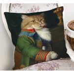 Kedi Tasarımlı Dijital Baskılı Dekoratif Modern Yastık Kırlent Kılıfı Realhomes