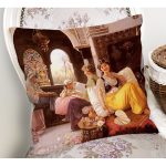 Osmanlı Motifli Dijital Baskılı Dekoratif Modern Yastık Kırlent Kılıfı Realhomes