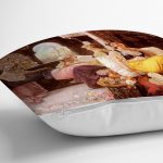 Osmanlı Motifli Dijital Baskılı Dekoratif Modern Yastık Kırlent Kılıfı Realhomes