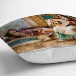 - Rh-K1568-2 - Realhomes Osmanlı Temalı Yağlı Boya Dijital Baskılı Dekoratif Modern Yastık Kırlent Kılıfı Realhomes