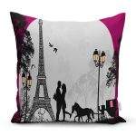 Aşk Temalı Dijital Baskılı Dekoratif Yastık Kırlent Kılıfı Realhomes