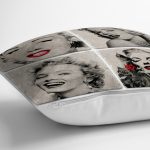 - Rh-K24-2 - Realhomes Marilyn Monroe Desenli Dijital Baskılı Dekoratif Yastık Kırlent Kılıfı Realhomes