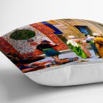 Osmanlı Desenli Dijital Baskılı Dekoratif Yastık Kırlent Kılıfı Realhomes