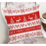 - Rh-K3067-1 - Realhomes Yılbaşı Motifli Özel Tasarımlı Dijital Baskılı Modern Yastık Kırlent Kılıfı Realhomes