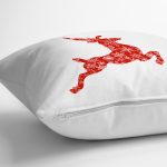 Geyik Motifli Özel Tasarımlı Dijital Baskılı Modern Yastık Kırlent Kılıfı Realhomes