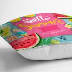 - Rh-K3098-2 - Realhomes Hello Summer Özel Tasarımlı Modern Dijital Yastık Kırlent Kılıfı Realhomes