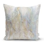 - Rh-K3127 - Realhomes Mermer Desenli Özel Tasarımlı Dijital Baskılı Modern Yastık Kırlent Kılıfı Realhomes