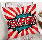 Retro Super Tasarımlı Dijital Baskılı Modern Yastık Kırlent Kılıfı Realhomes