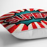 Retro Super Tasarımlı Dijital Baskılı Modern Yastık Kırlent Kılıfı Realhomes