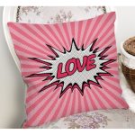 - Rh-K3298-1 - Realhomes Retro Love Özel Tasarımlı Dijital Baskılı Modern Yastık Kırlent Kılıfı Realhomes